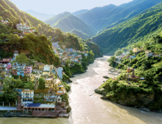 Yoga retreat in Rishikesh India spiritual meditation by Ganga river